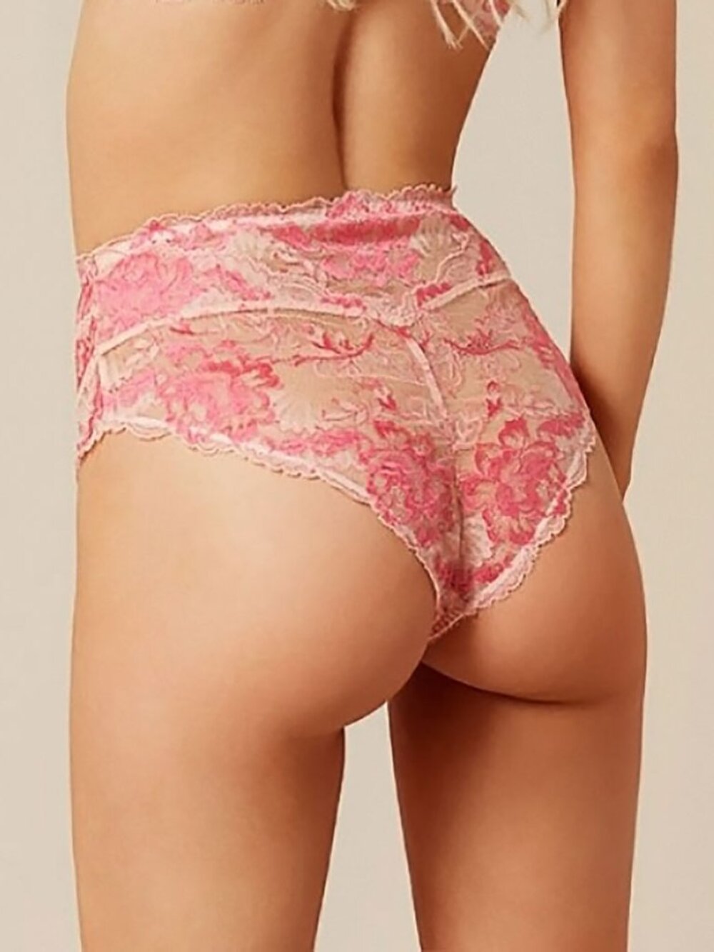 Agent Provocateur LULA Big Brief NWT Pink & Nude RARE SIZE! [V]